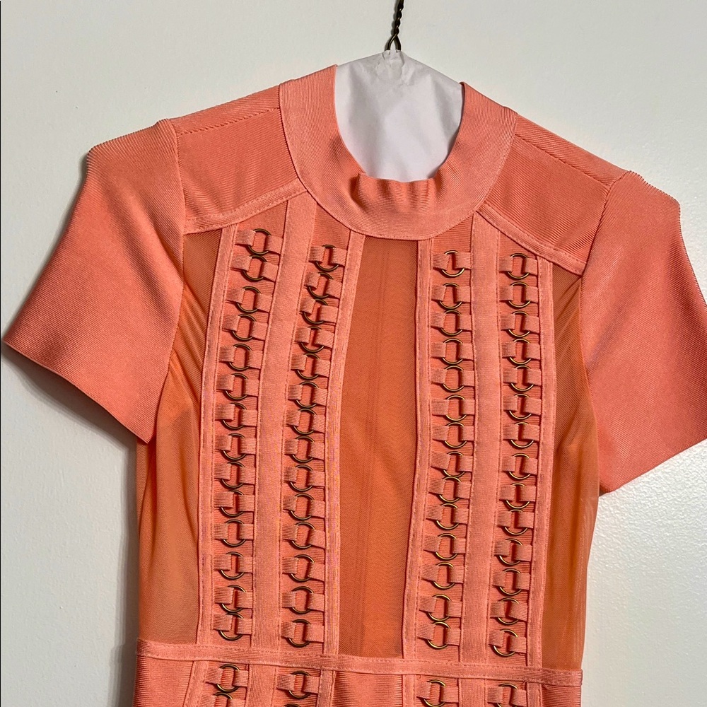 Coral sexy dress for dinner or date